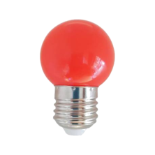 LED Spherical Red 1W IP44 | Silver Sanz
