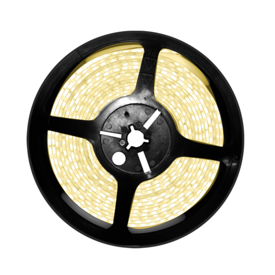 Ruban LED 209lm 4,8W/m Jaune 5m 12V IP65 largeur 10mm coupe 5cm 30 000h | Silver Sanz