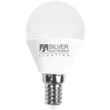 Silver Electronics Spherical LED Bulb 6W E14 2700K
