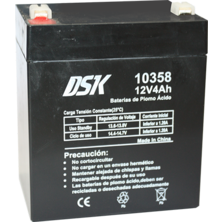 DSK 12V and 4Ah lead acid battery