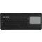 Silver HT Wireless Keyboard with Touchpad compatible with Smart TV, PC, Mac, iOS and Android Black | Silver Sanz