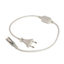 Cable alimentación para tira LED monocolor 230V 14mm con enchufe IP65 | Silver Sanz