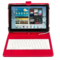 Etui Silver HT Universal avec clavier Micro USB / TYPE C pour tablette de 9 à 10,4 pouces rouge/blanc | Silver Sanz
