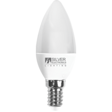 Silver Electronics Bombilla LED Vela 7W E14 3000K