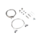 Kit suspensión Paneles MACE 4 cables acero 100cm | Silver Sanz