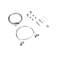 MACE Panel suspension kit with 4 steel cables 100cm | Silver Sanz
