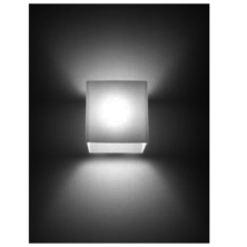 Crystal cube wall lamp | Silver Sanz