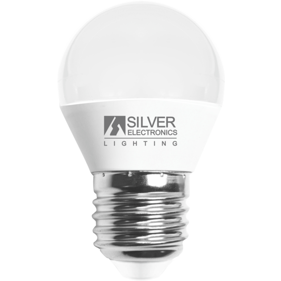 LED Esferica 5W E27 3000K | Silver Sanz