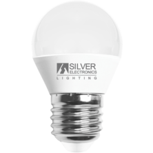 Spherical LED 5W E27 3000K | Silver Sanz