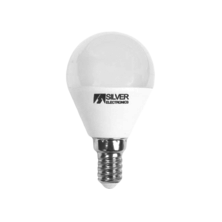 Silver Electronics Bombilla LED Esférica 7W E14 3000K