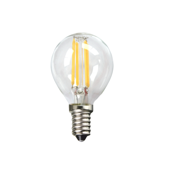 LED ECO Filamento Trans. Esferica 4W E14 3000K | Silver Sanz