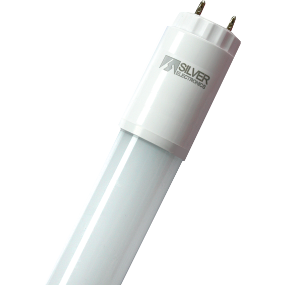 Tube LEDECO T8 1200mm 1850lm 18W 4000K 25 000h verre opale | Silver Sanz