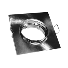 Silver Electronics ZAMK square and tilting satin nickel (PVC) ring