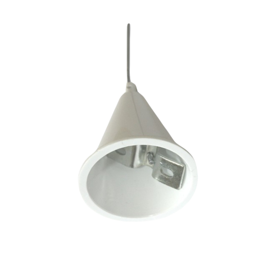 Suspension Sirga Blanco | Silver Sanz