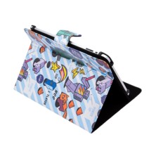 Silver HT PIXEL GAMER Universal Printed Case for tablets from 9 to 10.4 inches