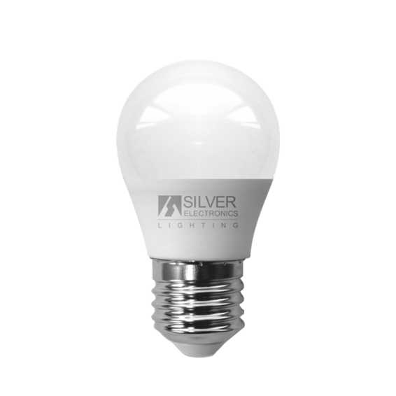 ECO LED sphérique 5W E27 4000K | Silver Sanz