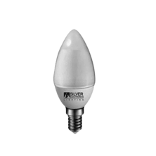 ECO LED Candle 5W E14 4000K | Silver Sanz