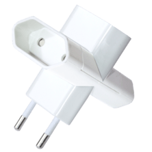 Adaptation standard 3 douilles bipolaires D4mm avec protection des enfants | Silver Sanz
