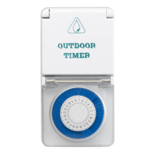 Analog programmer 24hrs IP44 | Silver Sanz