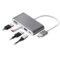 Concentrateur Logan USB-C 4 en 1 | Silver Sanz