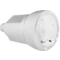 Schuko female plug 16A 4.8mm TT side IP20 white rubber bulk | Silver Sanz