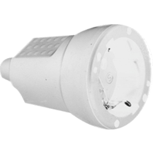Clavija schuko hembra 16A 4.8mm TT lateral IP20 caucho blanco granel | Silver Sanz