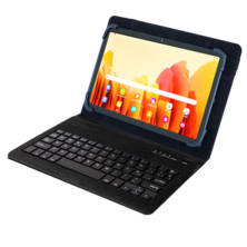 Funda Universal Wave 9-11 Black con teclado Micro USB / C