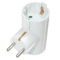 Adaptador 2 tomas con protector  | Silver Sanz