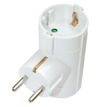 Adaptateur 2 prises avec protecteur | Silver Sanz