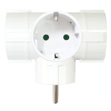 Adaptateur 3 prises avec protecteur | Silver Sanz