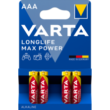 Varta Blister 4 AAA Max Tech Alkaline Batteries