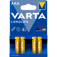Varta Blister 4 pilas Alcalinas LR03 AAA Longlife