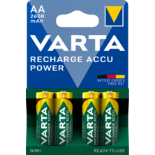 Varta Blister 4 piles AA prêtes à l'emploi 2600mAh