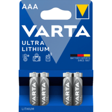 Varta Professional Blister with 4 AAA Lithium 1.5V batteries