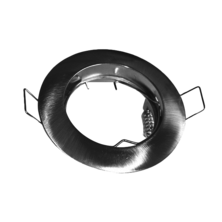 Fixed ring round nickel Satin (PVC) | Silver Sanz