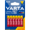 VARTA-Pila alcalina LongLife Max Power 4703 AAA (Blíster 4 pilas + 2) | Silver Sanz