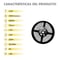 LED strip PRO 5m 1000lm/m 11W/m 6000K width 12mm cut 10cm IP65 230V SMD2835 | Silver Sanz