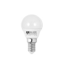 Silver Electronics Bombilla LED Eco Esférica 5W E14 6000K