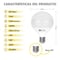 Silver Electronics Bombilla LED Super Globo 15W E27 3000K | Silver Sanz