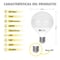 Silver Electronics Super Globe LED Bulb 15W E27 5000K | Silver Sanz