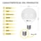 Silver Electronics Globe LED Bulb 12W E27 5000K | Silver Sanz