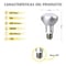 Silver Electronics Bombilla LED Reflectora R63 8W E27 3000K | Silver Sanz