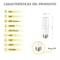 Silver Electronics Tubular Eco LED Bulb T37 9W E27 5000K | Silver Sanz