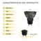 Silver Electronics LED Bulb PRO + 5W GU10 230V 3000K Gray | Silver Sanz