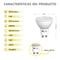Silver Electronics Eco LED bulb multi-LED 7W GU10 6000K 120º | Silver Sanz