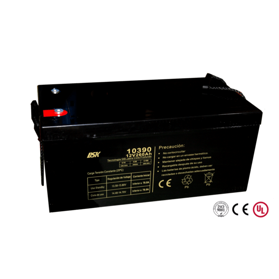 Deep Cycle Gel Lead Battery 12V 260Ah | Silver Sanz