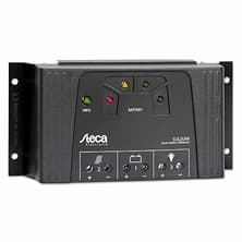 Regulador De Carga Steca Solsum 2525 12/24V 25A Con Pantalla 5-LED y Cargador USB | Silver Sanz