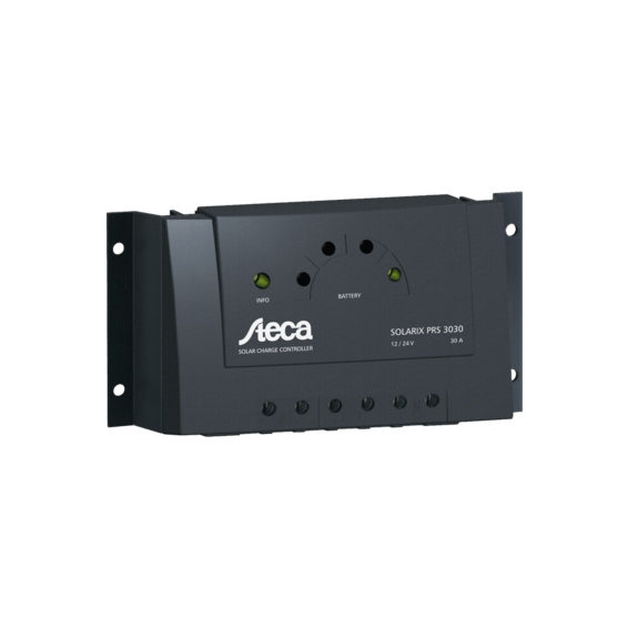 Steca Solarix PRS 1010 12 / 24V 10A Charge Controller With 5-LED Display | Silver Sanz