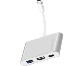 Logan 4K+ Hdmi USB C USB 3.0 | Silver Sanz
