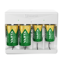 Universal Charger AA, AAA, C, D and 9V rechargeable batteries (batt. not included) | Silver Sanz